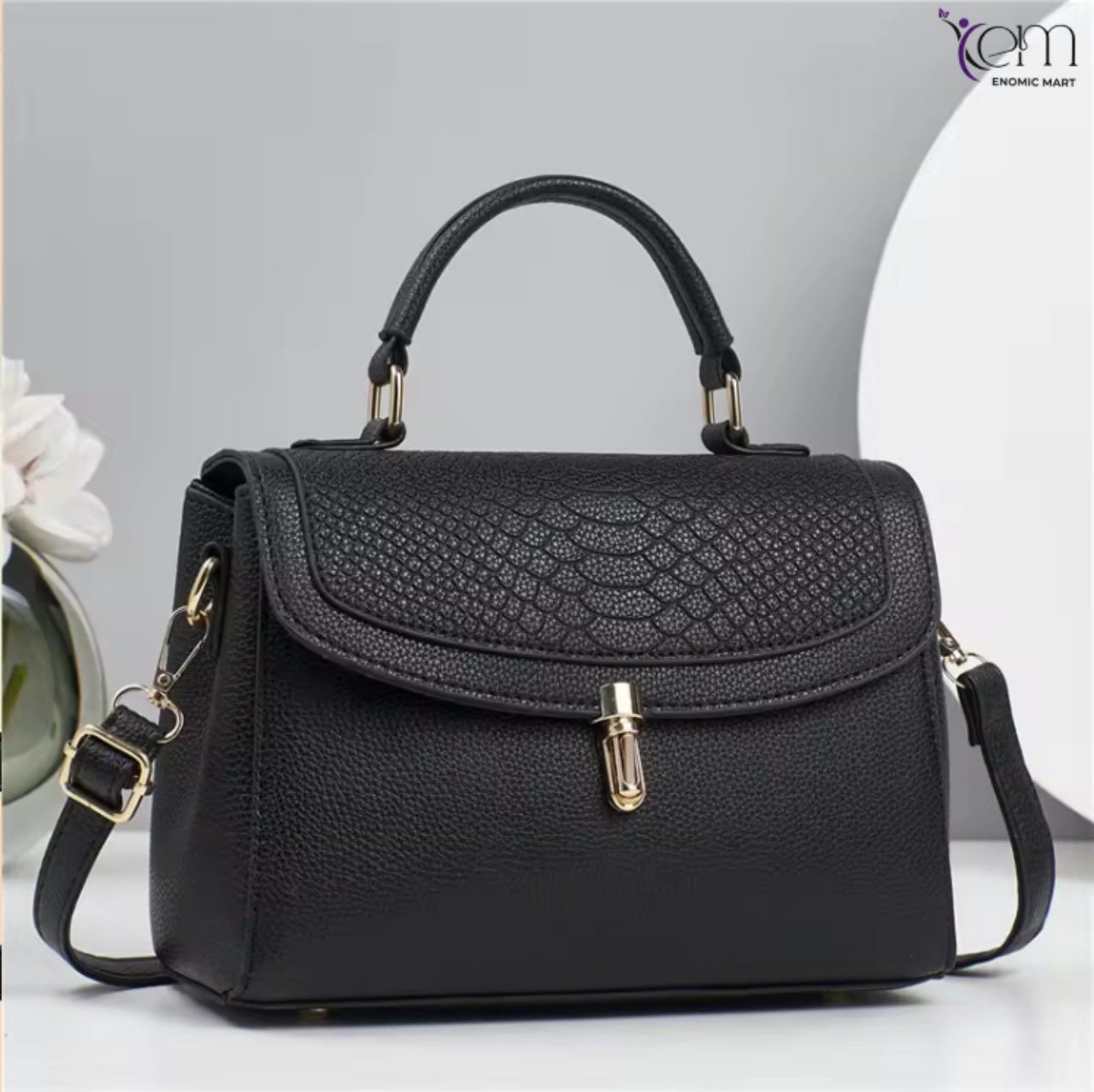 Zipper Ladies PU Fashion Women's Style Zipper Ladies PU Leather Women's for Daily Work Office Handbag for Ladies Custom Custom Shopping Bag