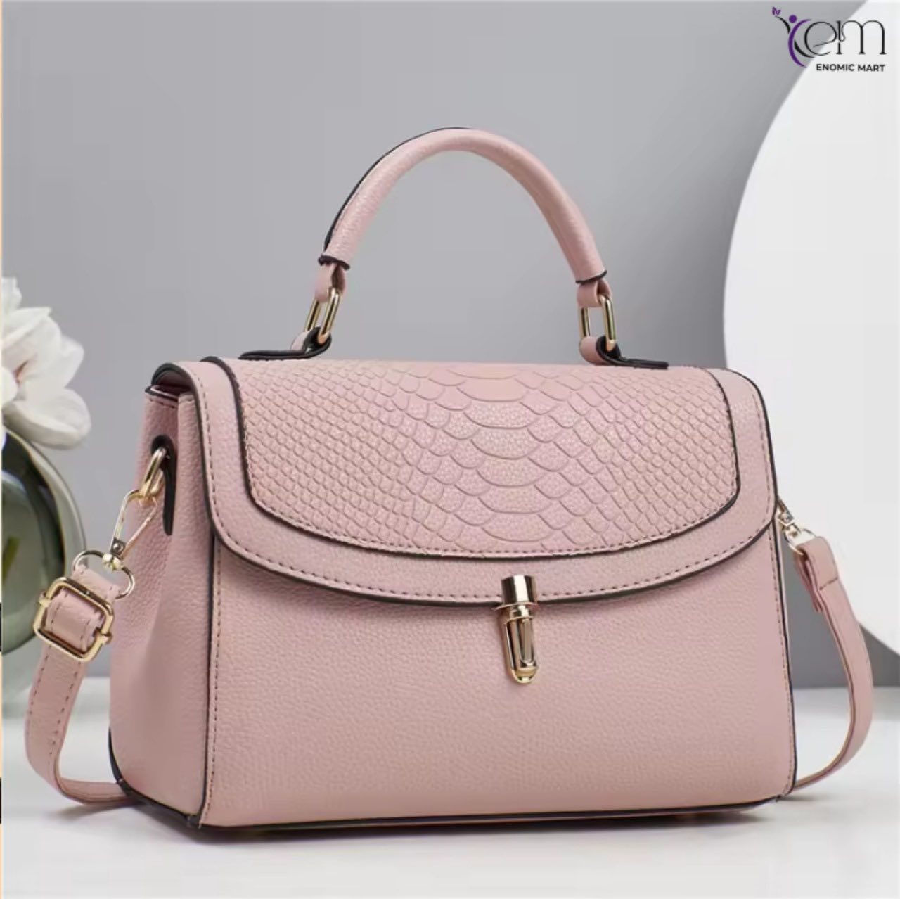 Zipper Ladies PU Fashion Women's Style Zipper Ladies PU Leather Women's for Daily Work Office Handbag for Ladies Custom Custom Shopping Bag
