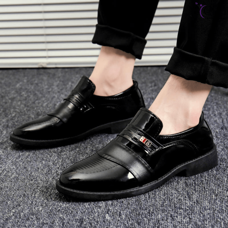 XY Leather Upper Men's Business Shoes Fashion Dress Sneakers Office Loafers Oxford PU Leather Dress Shoes for Man