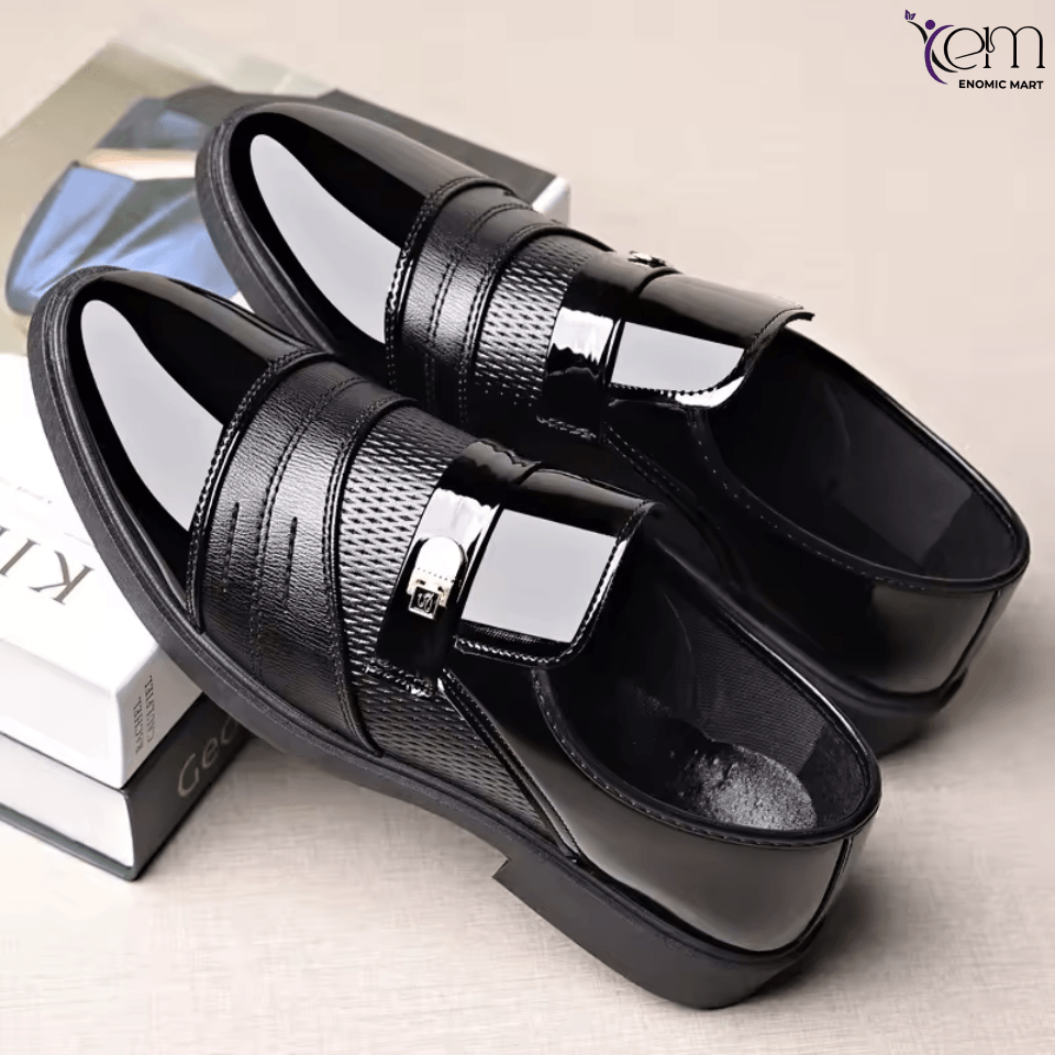 New Patent Leather Men's Shoes | Mirror Shine Business Casual & Formal Dress Shoes | Large Sizes Available