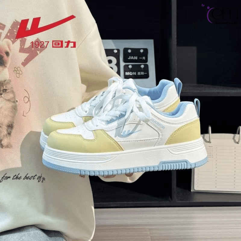 Warior Men’s White & Pastel Sneakers