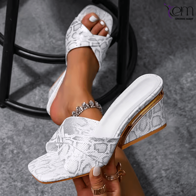New Women's Open-toe Fishmouth Thick Sandals Are Fashionable and Versatile Casual Heeled Sandals