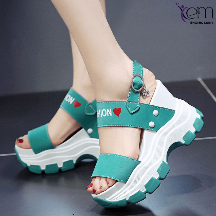 Fashion Casual Sneakers black  Wedge
