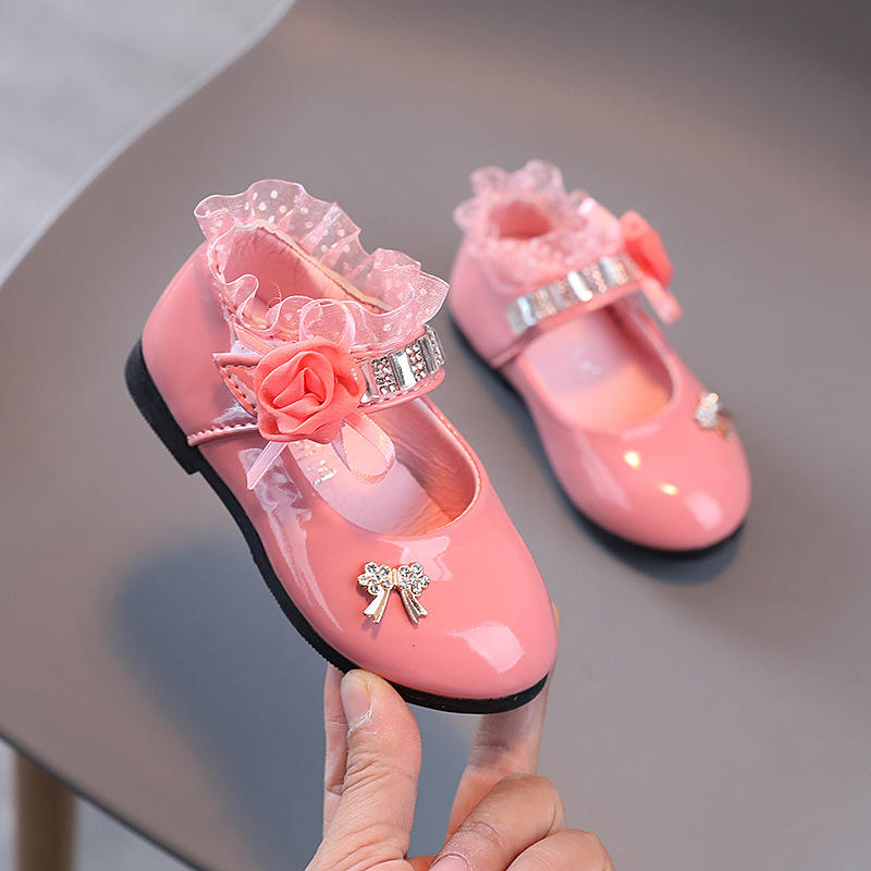 S-229  Flower Floral Lace Princess Wedding Shoes