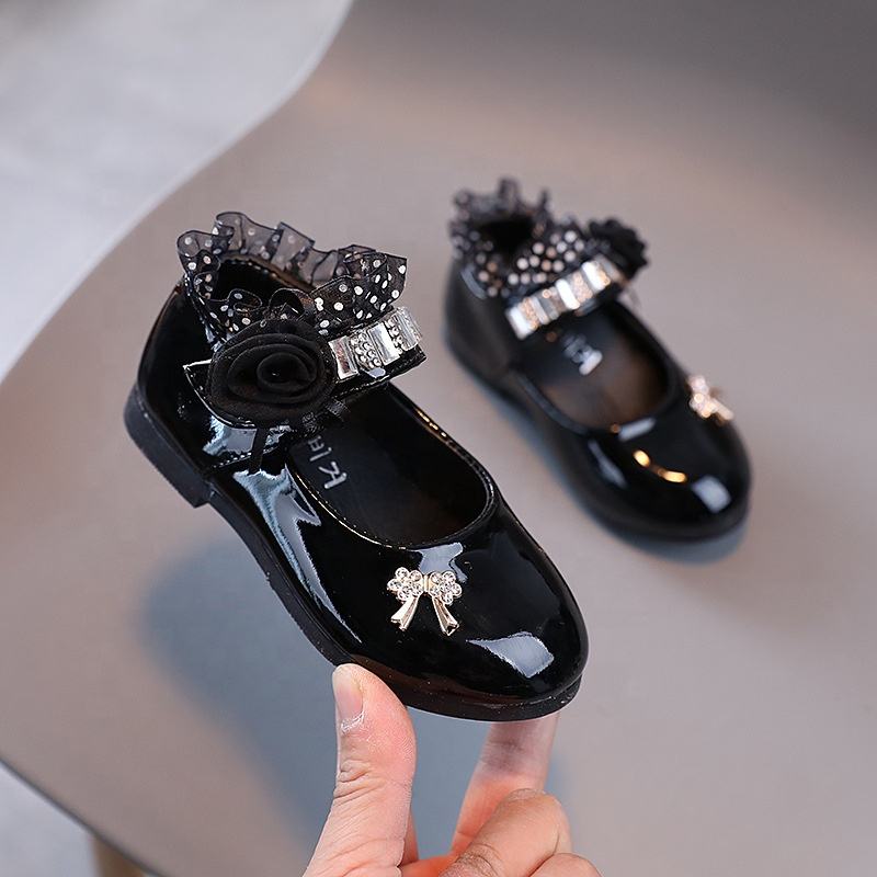 S-229  Flower Floral Lace Princess Wedding Shoes
